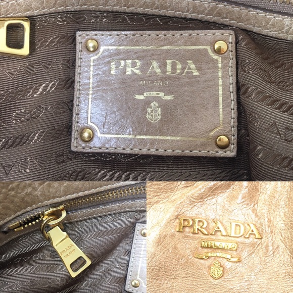 Authentic Prada brown leather shoulder bag - Picture 15 of 16